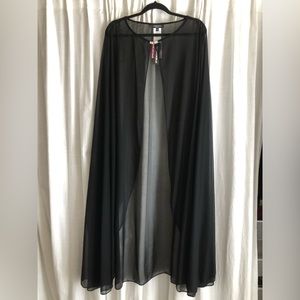 Evening  Dress Long Chiffon Cape